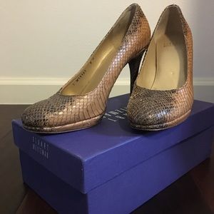 Stuart Weitzman Platswoon Pumps in Caramel Whips